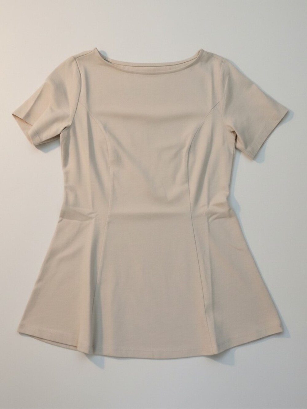 Denim & Co. Soft Stretch Cream Layering Foundation Tunic – Size XXSP